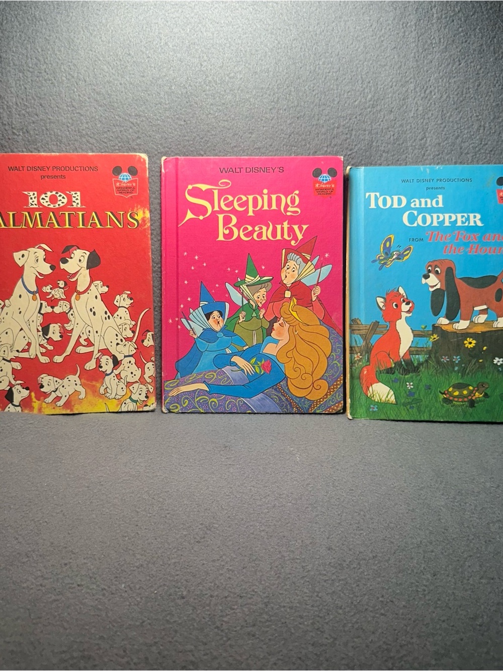 Vintage Walt Disney Hardcover Books Set of 3